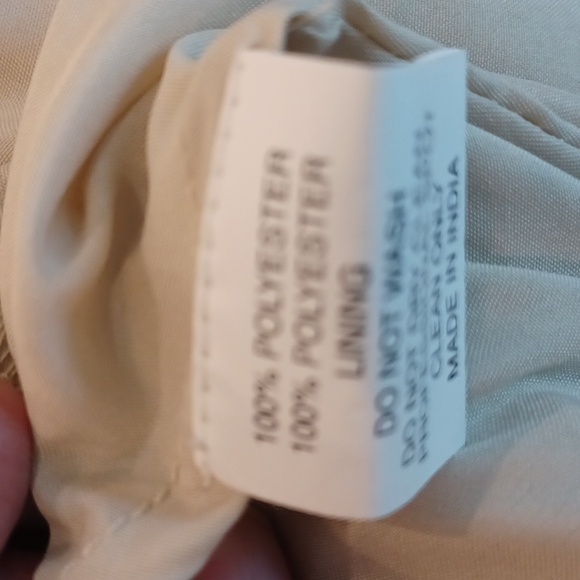 NWT Mac Duggal Sequined V Neck Short Flutter Sleeve Midi Dress SZ 2 in Oyster - Picture 14 of 16